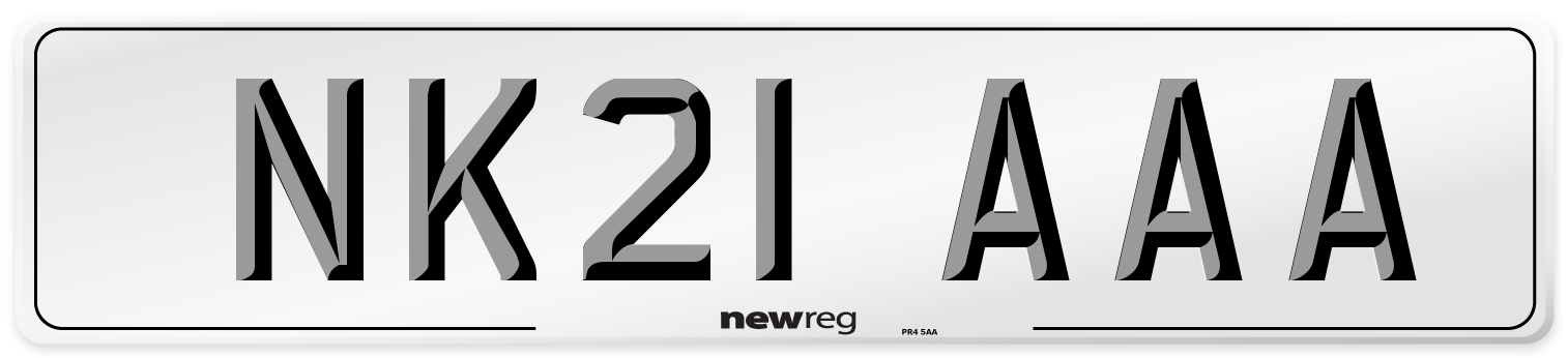 NK21 AAA Number Plate from New Reg